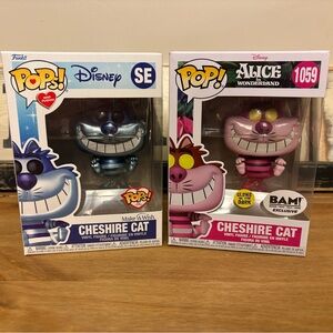 Funko Pop Cheshire Cat- Blue and Pink Figures
